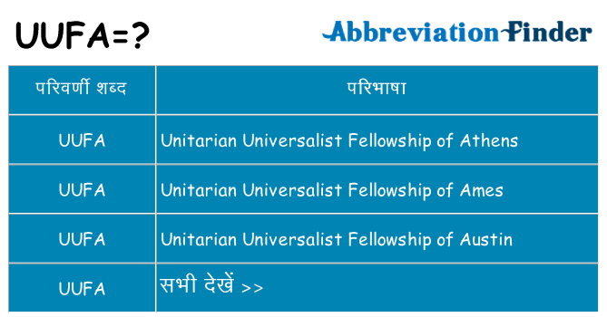 uufa का क्या अर्थ है
