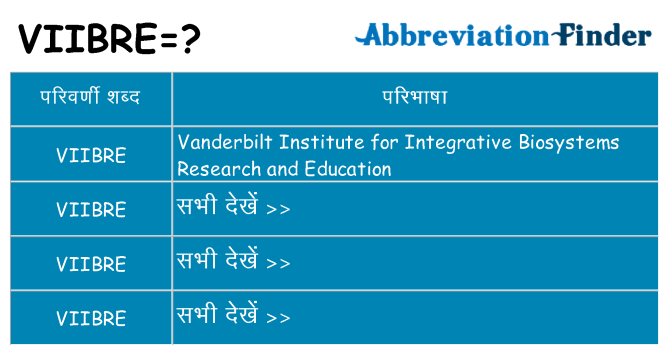 viibre का क्या अर्थ है