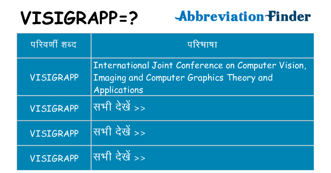 visigrapp का क्या अर्थ है