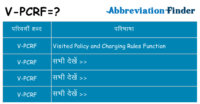 v-pcrf का क्या अर्थ है