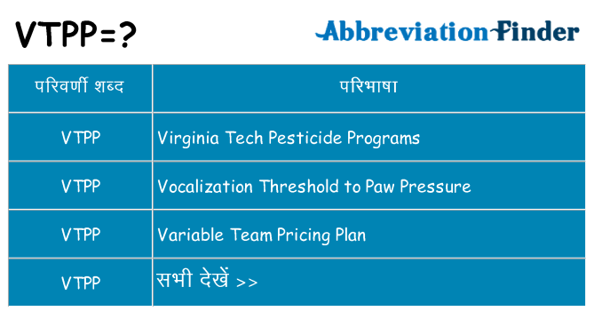 vtpp का क्या अर्थ है