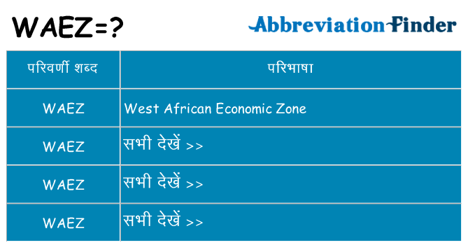 waez का क्या अर्थ है