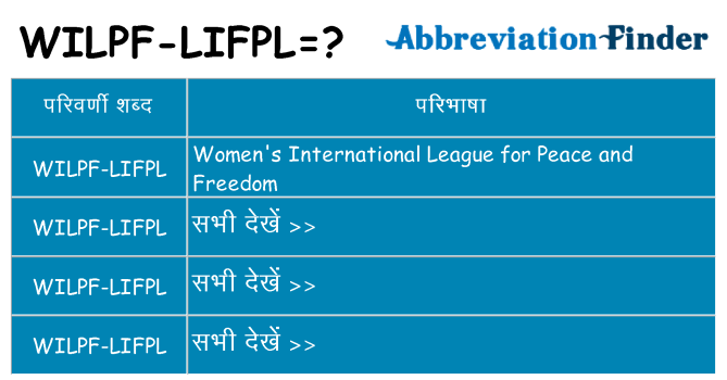 wilpf-lifpl का क्या अर्थ है