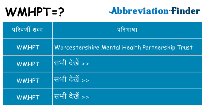 wmhpt का क्या अर्थ है