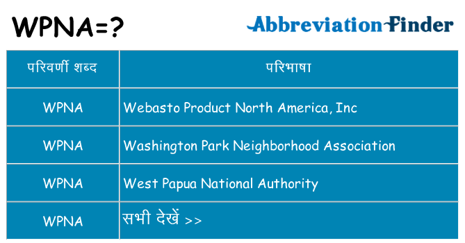 wpna का क्या अर्थ है