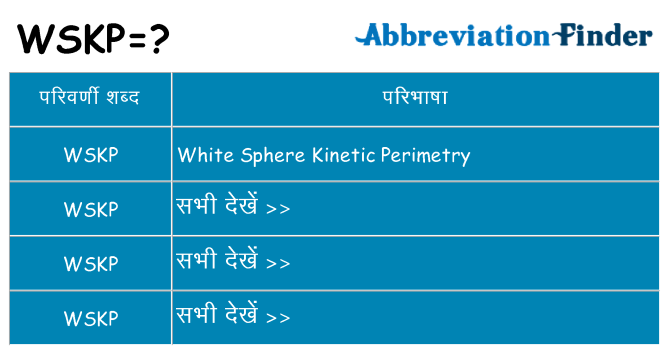 wskp का क्या अर्थ है