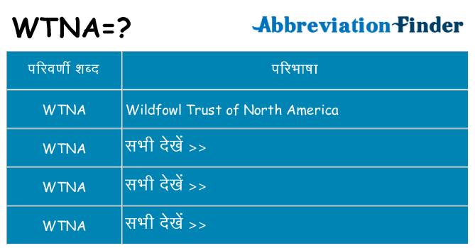 wtna का क्या अर्थ है