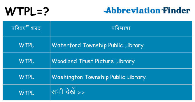 wtpl का क्या अर्थ है