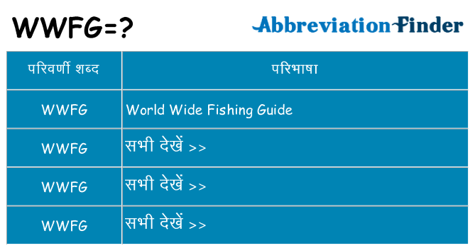 wwfg का क्या अर्थ है