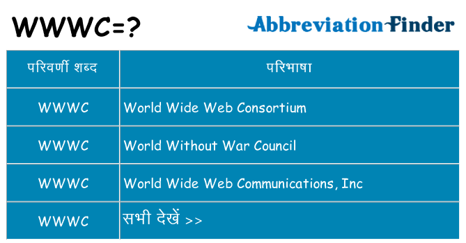 wwwc का क्या अर्थ है