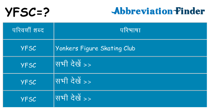 yfsc का क्या अर्थ है
