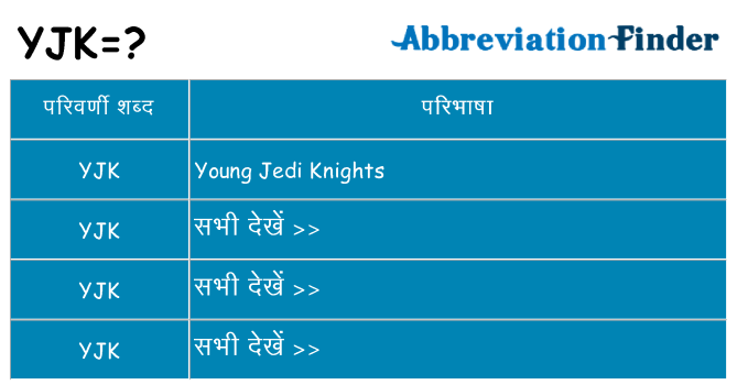 yjk का क्या अर्थ है