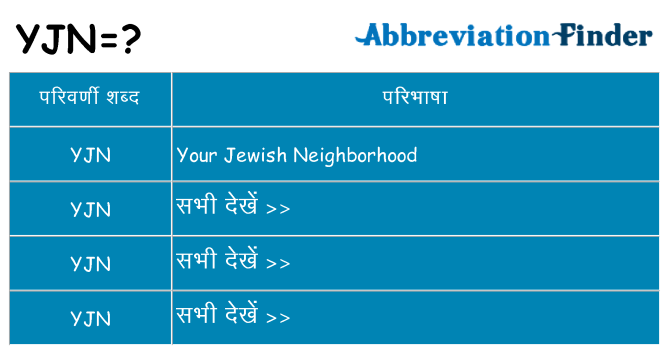 yjn का क्या अर्थ है