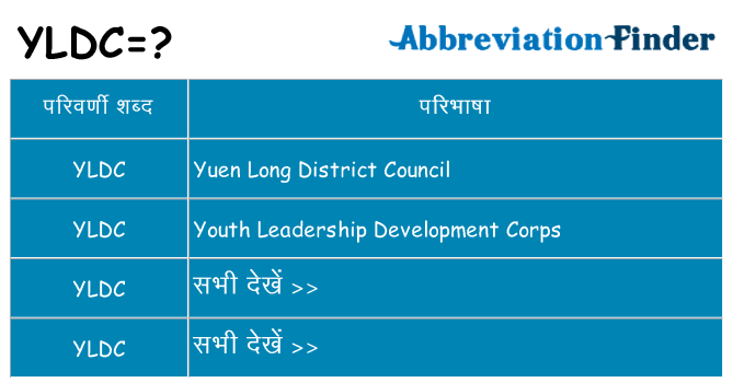 yldc का क्या अर्थ है