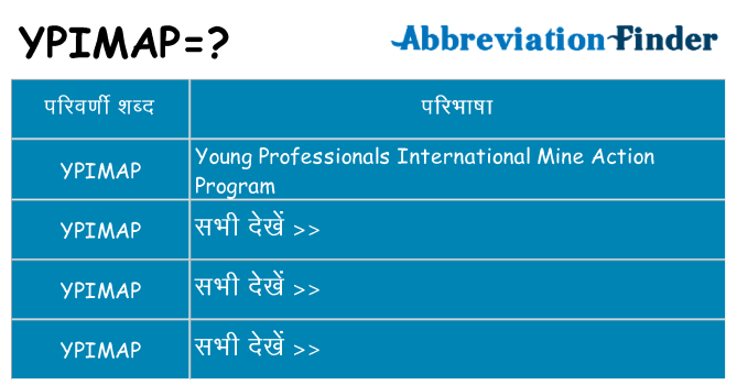 ypimap का क्या अर्थ है