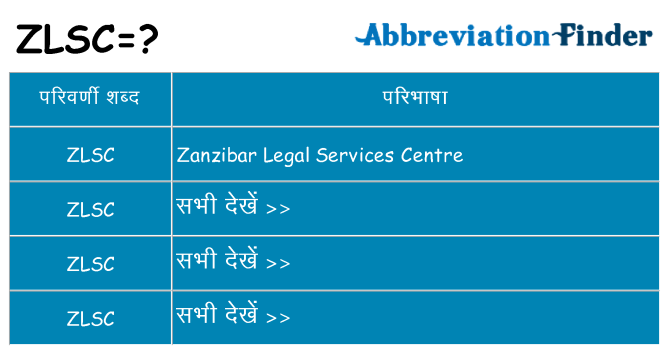 zlsc का क्या अर्थ है