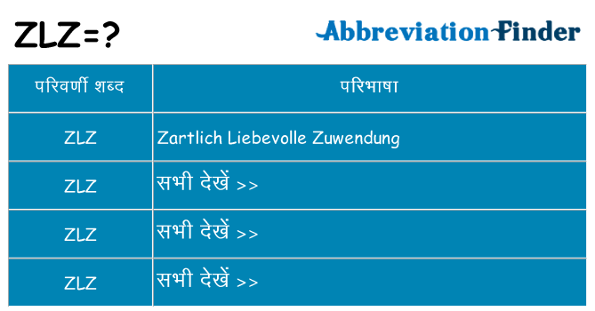 zlz का क्या अर्थ है