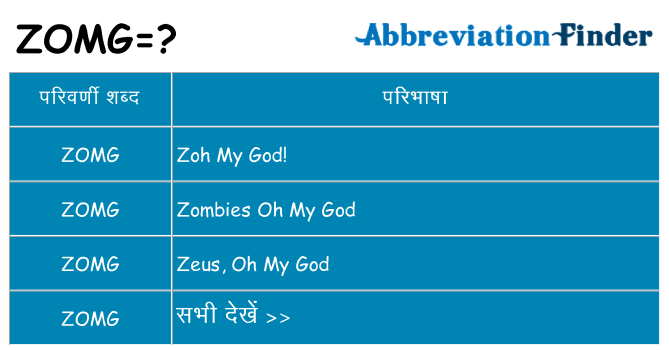zomg का क्या अर्थ है
