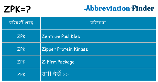 zpk का क्या अर्थ है