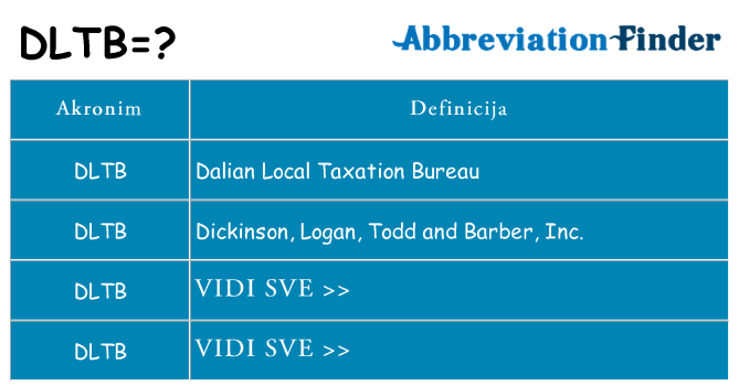 Što znači dltb?