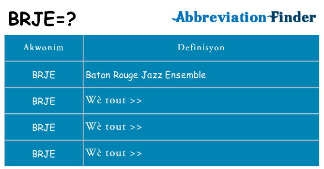 Sa brje, sa kanpe pou