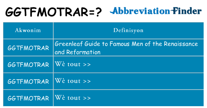 Sa ggtfmotrar, sa kanpe pou