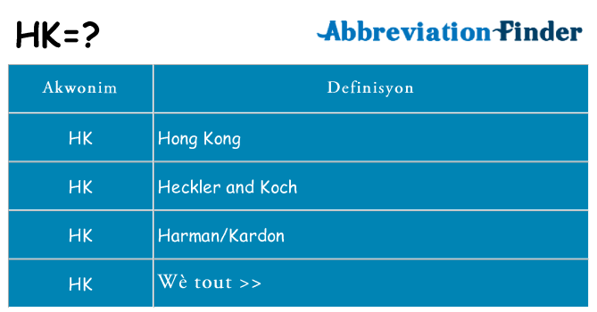Sa hk, sa kanpe pou