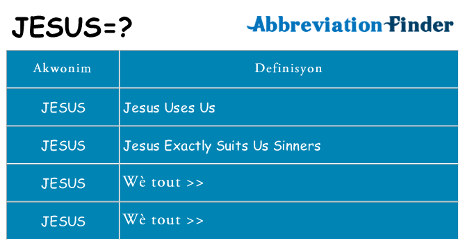 Sa jesus, sa kanpe pou