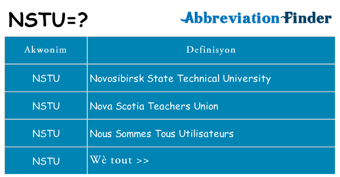 Sa nstu, sa kanpe pou