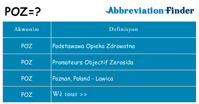 Sa poz, sa kanpe pou