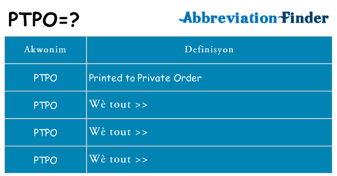 Sa ptpo, sa kanpe pou