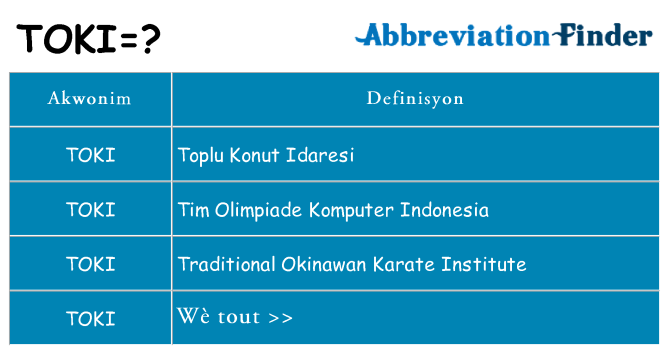 Sa toki, sa kanpe pou