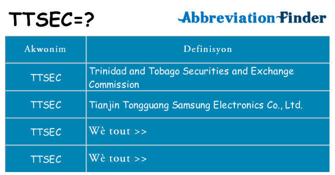Sa ttsec, sa kanpe pou