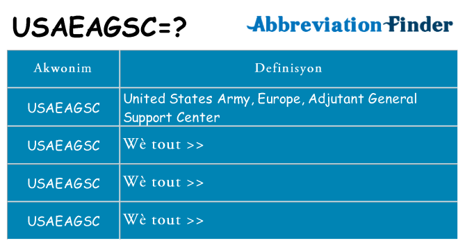 Sa usaeagsc, sa kanpe pou