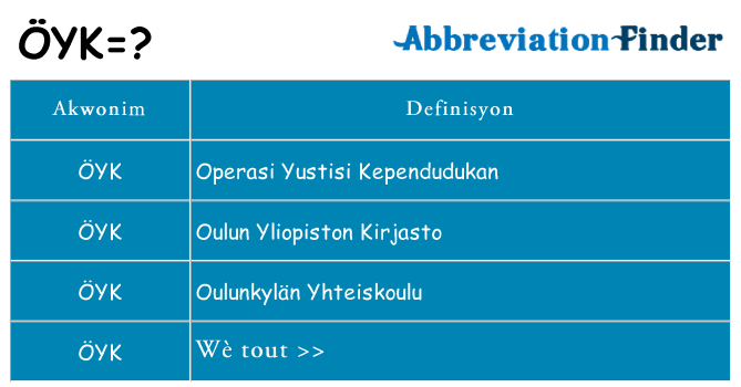 Sa oyk, sa kanpe pou
