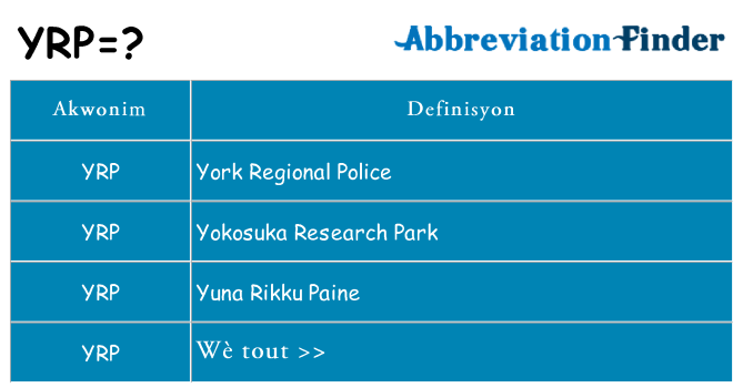 Sa yrp, sa kanpe pou