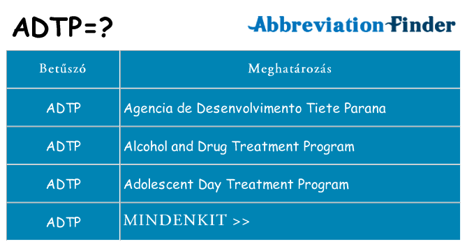 Mi a(z) adtp állni