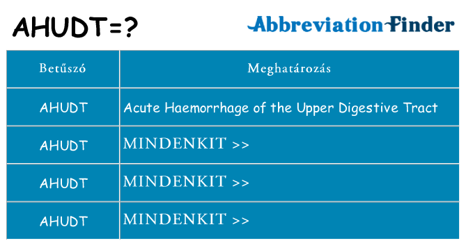 Mi a(z) ahudt állni