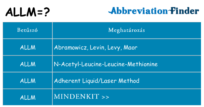 Mi a(z) allm állni