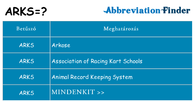 Mi a(z) arks állni