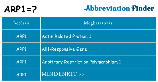 Mi a(z) arp1 állni