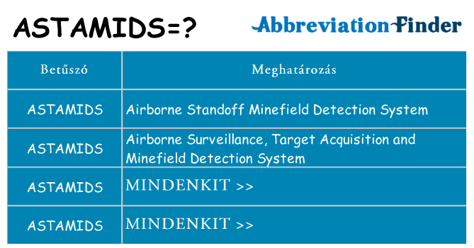 Mi a(z) astamids állni