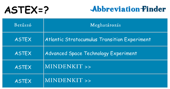 Mi a(z) astex állni