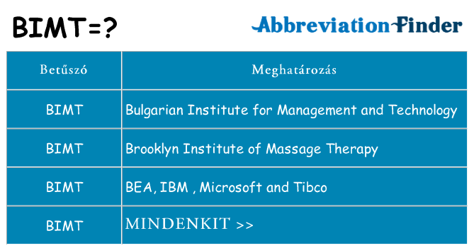 Mi a(z) bimt állni