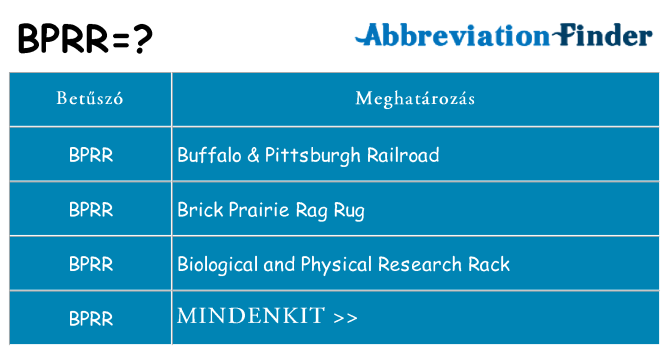 Mi a(z) bprr állni