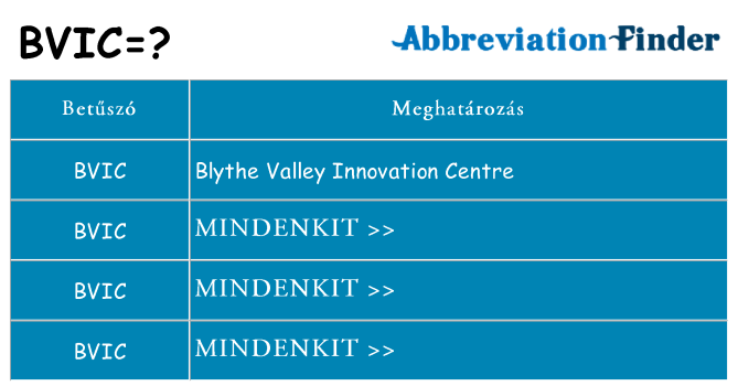 Mi a(z) bvic állni