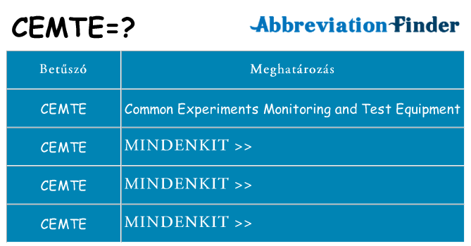 Mi a(z) cemte állni