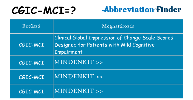 Mi a(z) cgic-mci állni