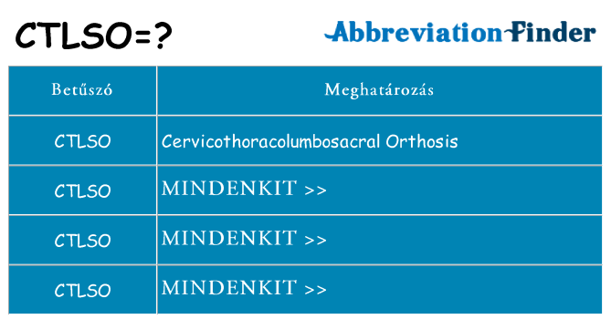 Mi a(z) ctlso állni