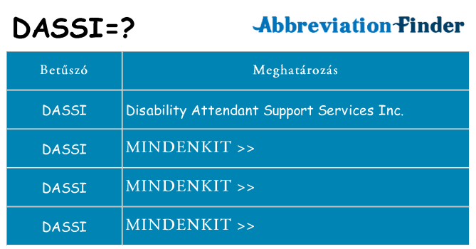 Mi a(z) dassi állni